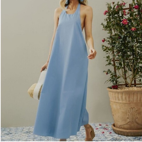 Tuckernuck Dresses & Skirts - NWT Tuckernuck Pomanders Place Lyle Halter 100% Cotton Minimalist Midi Dress